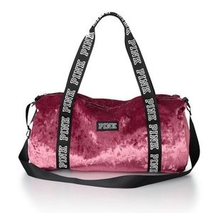 VS PINK Pink Velvet Duffel Bag 🌺